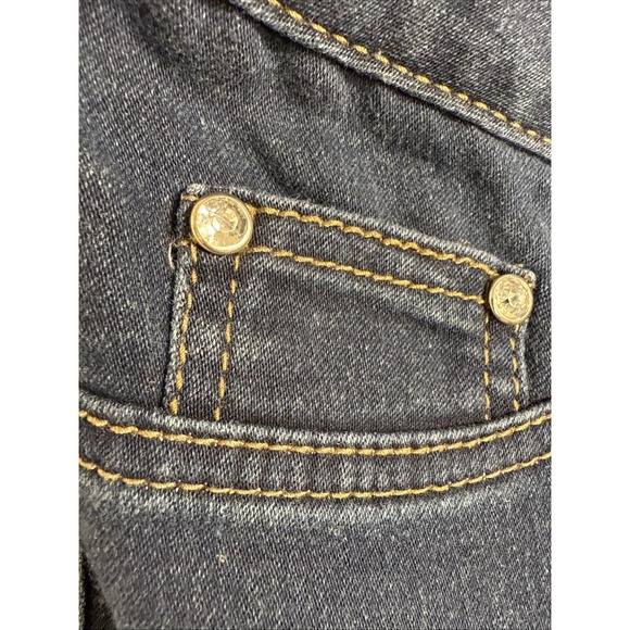 Cato CONTEMPORARY  Embellished Classic Fit Jeans Rhinestone Accents Stretch 14P - Picture 4 of 11